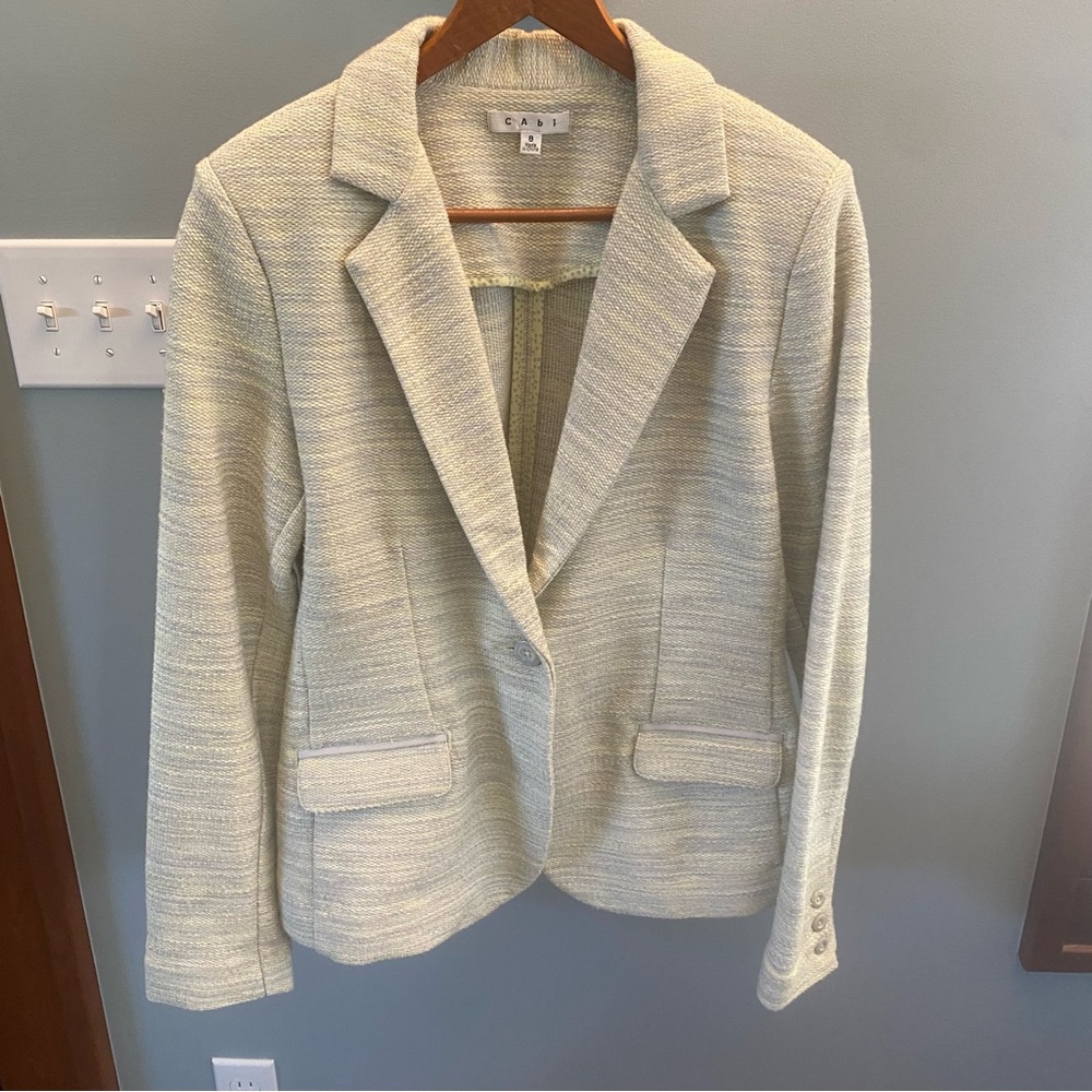 Cabi One Button Lemon Zest Stretch Blazer- SZ 8